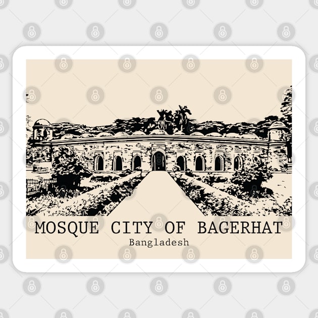 Mosque City of Bagerhat - Bangladesh Sticker by Lakeric